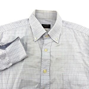Paul & Shark Yachting Mens Button Down Shirt Long Sleeve Blue Plaid Size L